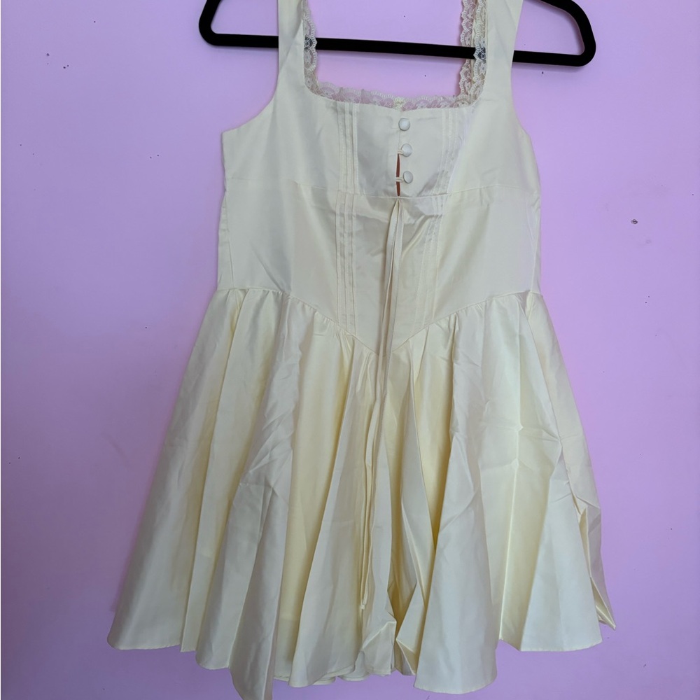 Charming Pastel Yellow  Dress